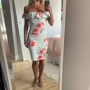 Sweet Pot white floral dress NWT